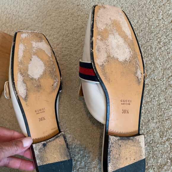 Gucci White Leather Betis Glamour/NS - Picture 5 of 8